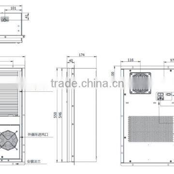 2015 Best Seller Cabinet Form a Complete Set of Air Conditioning 300W 48V DC Cooling Unit/function photo-2