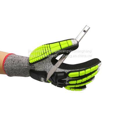 Sharp Tool Handing Anti Hppe Knitted Impact Glove photo-2