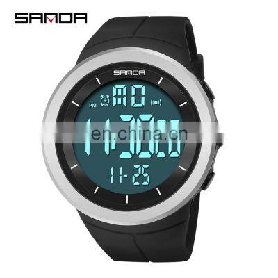 Sanda 6007 Sports Men LED Electronic Watch Chrono Alarm Waterproof Functional Digital Wristwatch photo-4