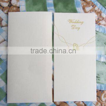 2016 Hot Sale Ivory Gold Foil European Tradition Elegant Wedding Card photo-4