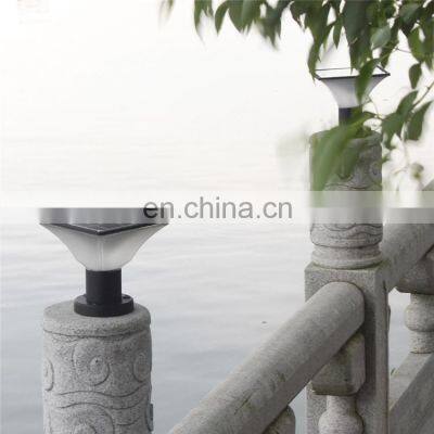 Solar Powered LED Pillar Lamp Outdoor Garden Fence Yard Post Pillar Light Solar LED Gate Bollard Lights