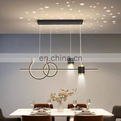 Nordic LED Pendant Light Dining Room Lamp Creative Decor Table Chandelier Multi-mode Hanging Lighting