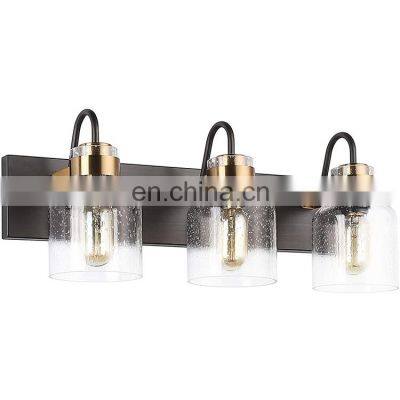 Factory Direct Sale Indoor Glass Metal Round 1light 2light 3light 4light Wall Lamp