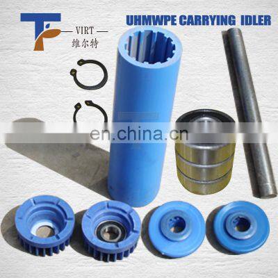Famous Plastic Perfect Painting HDPE Idler Roller of Belt Conveyor for Coal Mining photo-3