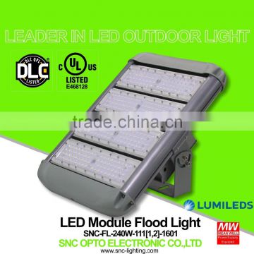 Shenzhen SNC manufacturer factory price new high lumen UL DLC listed outdoor led flood light 240W