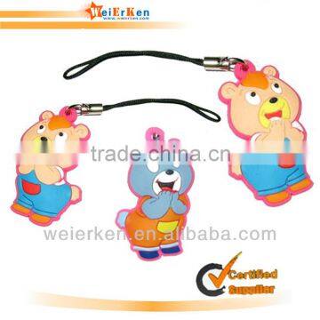 promotion soft PVC cartoon Keychain