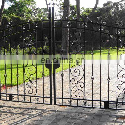 Ornamental Galvanized Steel Security Wrought Iron Main Gate Design photo-3