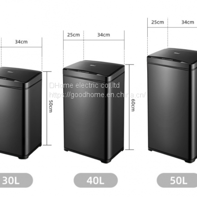 Trash can 40L smart sensing trash can