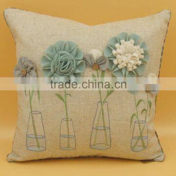 3d flower cushion cover