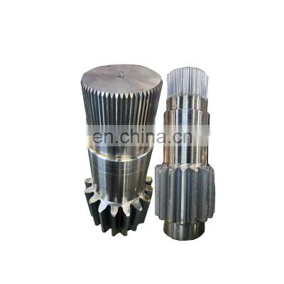 Customization  Long life precise machining  stainless steel shafts Customized nonstandard large ring gear shaft