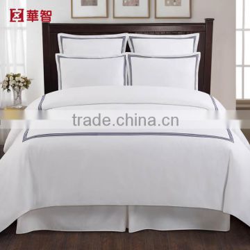 100% Cotton hotel bedding sets, embroidery design Luxury hotel bedding sets