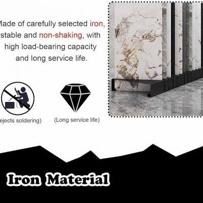 New Hot Sale Showroom Stone Quartz Display Rack Marble Wood Flooring Sample Wall Mounted Ceramic Tile Display Stand Rack photo-4