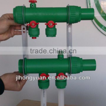 plastic manifold for floor heating system