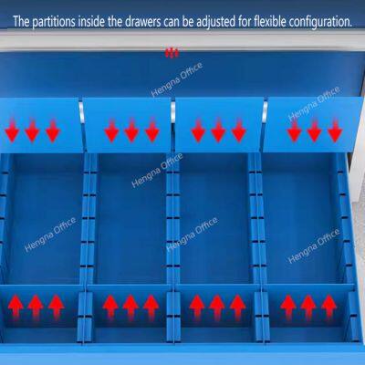 Warehouse Tool Cart with Heavy-Duty Casters & Bins - Efficient Storage for Logistics Teams