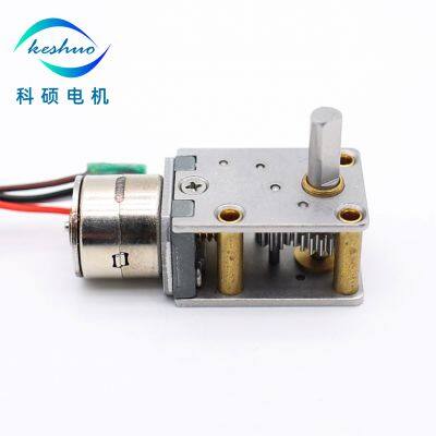 5v 20Ω 50:1 SM10 Stepper Motor With Right Angle Gearbox 10mm Stepper Motor photo-2