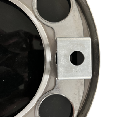 Pack of 2 Universal Highly Polished Stainless Steel Truck Wheel Bolt Cover in 22.5 Inch Closed photo-5