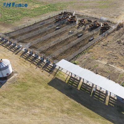 Panneaux pour bétail en acier galvanisé au trempé chaud portables, clôtures de sécurité pour vaches, clôtures pour cour à chevaux, pliables de 6 pieds, écologiques
