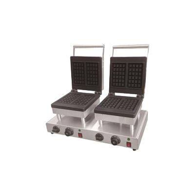 Industrial-Grade Double Waffle Maker With 2.5mm Thick Cast Iron Plates photo-4