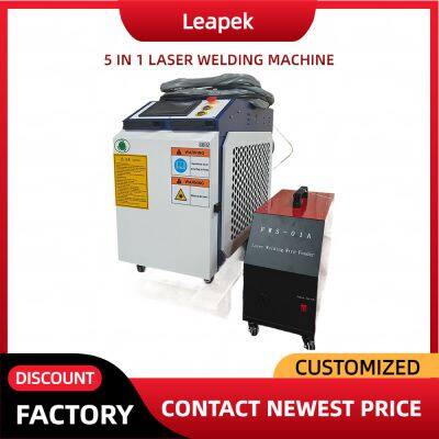5 in 1 Hand Held Small Fiber Laser Welding Machine for Metal Steel Aluminum and Lithium Ion Battery 1500w 2000w 3000w