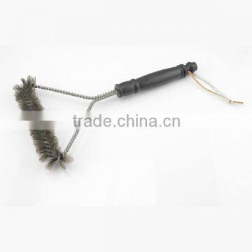 Amazon Hot Rank 12'' BBQ Grill Brush Zinc Plated Wire Bbq Cleaning Brush 12inch Steel Wire Brush Custom photo-4