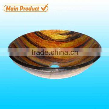 wholesale round countertop cultured marble bathroom sink