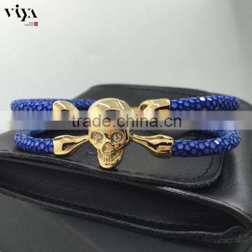 2016 New Design North Skull Clasp, Colorful Diamond Skull Clasp, High Class 316l Stainless Steel Skull Clasp photo-5