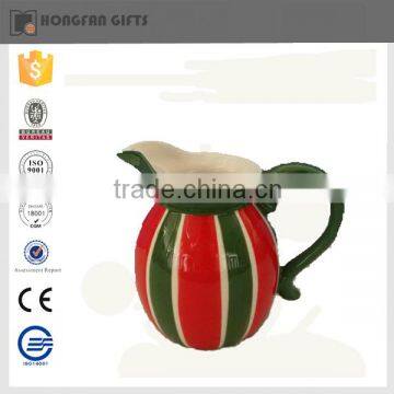 2016 popular ceramic christmas milk jar