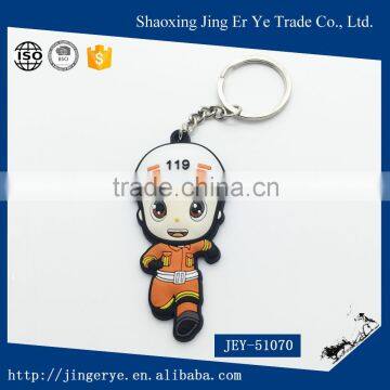 tiny firefighter figure Keychain