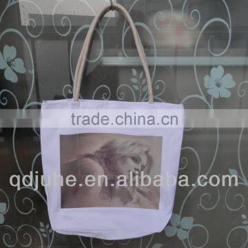 White sublimation shopping bag