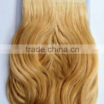 Blonde Color Cheap Hair Extensions,Pu Weft Tape Remy Hair Extensions