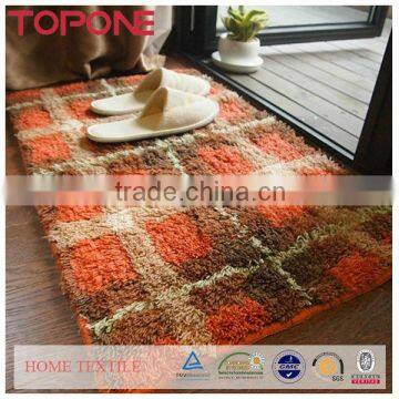 Non-slip winter colorful design printed shaggy handmade chinese rugs