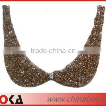 Fashion handmade beads collar neck design