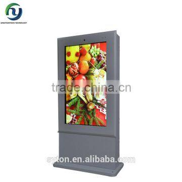outdoor lcd ad player 46" floor stand lcd display