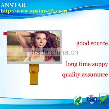 7 inch 1024*600,350 nits with RBG 16:9 aspect ratio tft lcd module