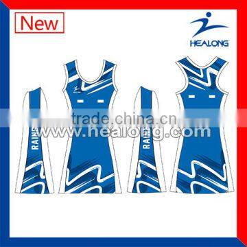 Blouse Sublimated Netball Dress Cheap Netball Uniforms