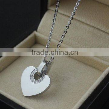 fashionable jewelry new stainless steel heart pendant necklace