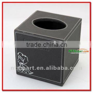 pu leather napkin paper box for hotel