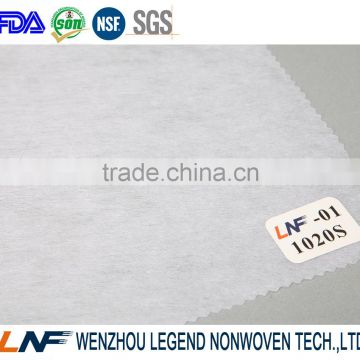 non-woven fabric 100% polyester parllel lapping interlining for Vietnam market 1020S