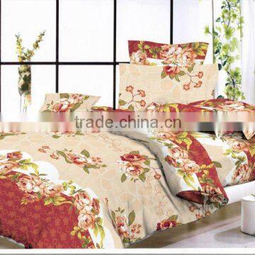 75gsm 100% polyester microfiber bedding sets/bed sheet/quilt cover