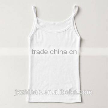 Hotsale Cheap White Plain Spaghetti Strap Tank Top for Ladies photo-3