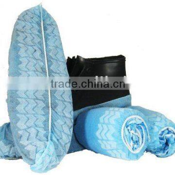 Disposable Non-woven Light Blue Shoe Cover in FDA,CE Standard