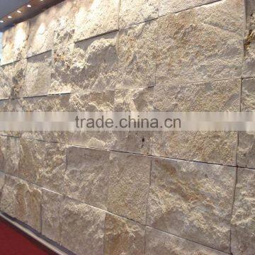 Travertine natural split face wall stone