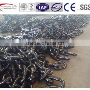 Stud / studless link anchor chain and anchor chain fittings