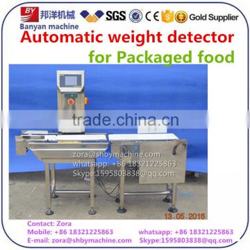 BY-XBC High accuracy automatic commodity weight checker, commodity check weigher