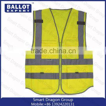 China factory wholesale Mesh polyester fluorescent fabrics reflective safety vest