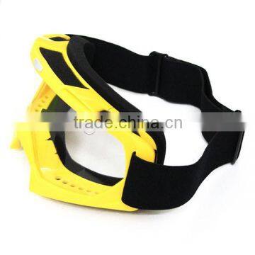 BJ-MG-001 High Quality Yellow Motocross Clear Goggle Lens photo-4