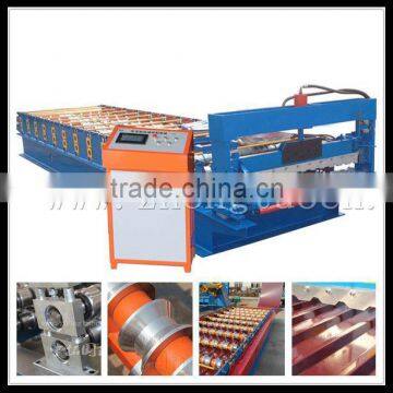 roof panel roll forming machine with punching ,trapezoidal roof roll forming machine