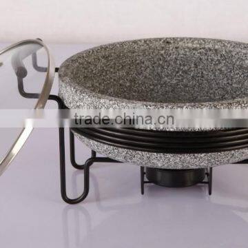 Granite stone steam cooker pot with frame health food