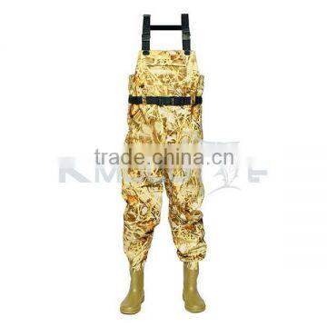 CHN-81203M chest fishing wanders camouflage nylon fabric material fishing boots