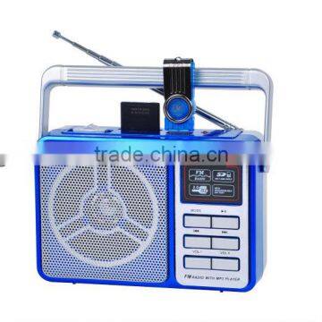 Manufacturer Supply Portable USB SD Rechargeable Mini Digital Radio fm